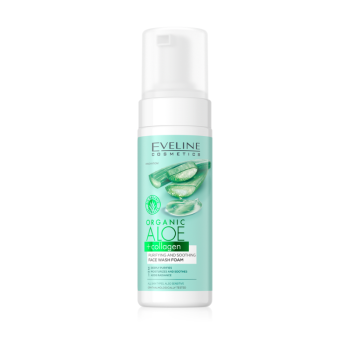 Eveline Organic Aloe + Collagen Face Wash Foam 150ml