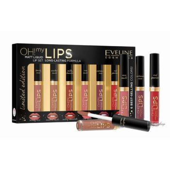 Eveline OH! MY LIPS Matt Set 6 mini lipsticks - Limited edition