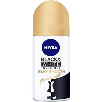 NIVEA Deodorant Female Invisible Black & White Silky Smooth Roll On