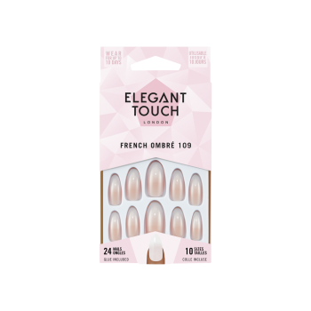 Elegant Touch French Nail 109, Pack of 24 Nails & Glue