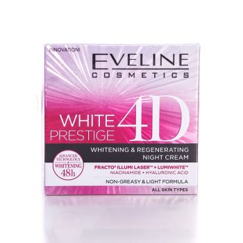 EVELINE WHITE PRESTIGE 4D WHITENING & REGENERATING NIGHT CREAM 50ML