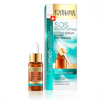 Eveline Facemed SOS Active Serum 100% Hyaluronic Acid 18ml