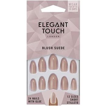 Elegant Touch  False Nails Blush Suede