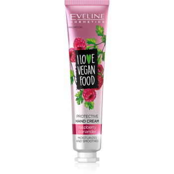 EVELINE I Love Vegan Food Protective Hand Cream Raspberry & Coriander 50ml