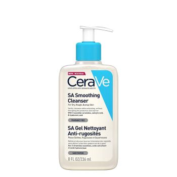 CeraVe SA Smoothing Cleanser for Dry, Rough and Bumpy Skin 236ml with Salicylic Acid